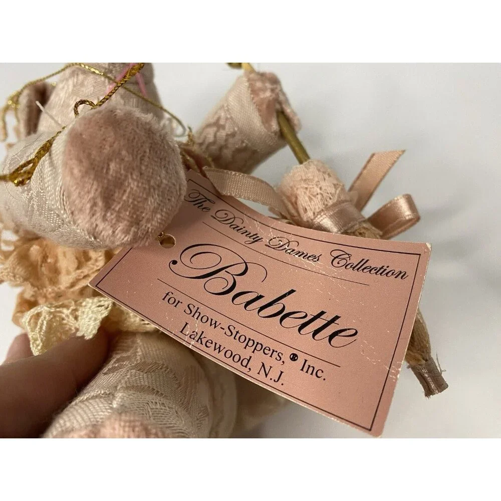 Babette Pig Doll Plush Figurine Dainty Dames Collection Lakewood‎ Pink stuffed